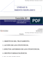 Quimioterapia Antineoplasica. Farmacos Citostaticos