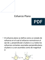 Esfuerzo Plano