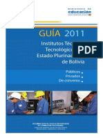 Lista de institutos de todo bolivia