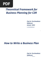 Theoretical Framework For Business Planning For C2R: How To Write A Business Plan