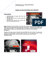 Technical Bulletin: Volkswagen 2.0L Non-Turbo Model Years 1998-2010