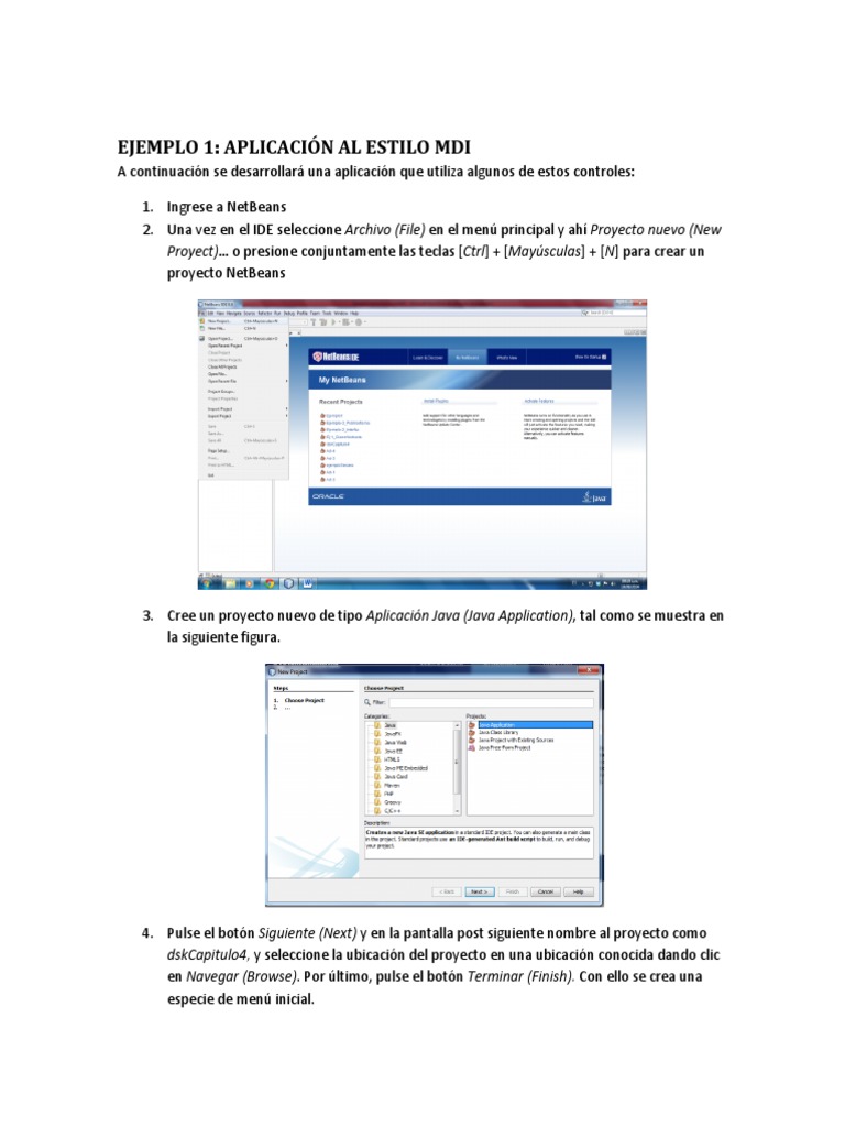 Ejemplo de Aplicación MDI en Java | PDF | Java (lenguaje de ...