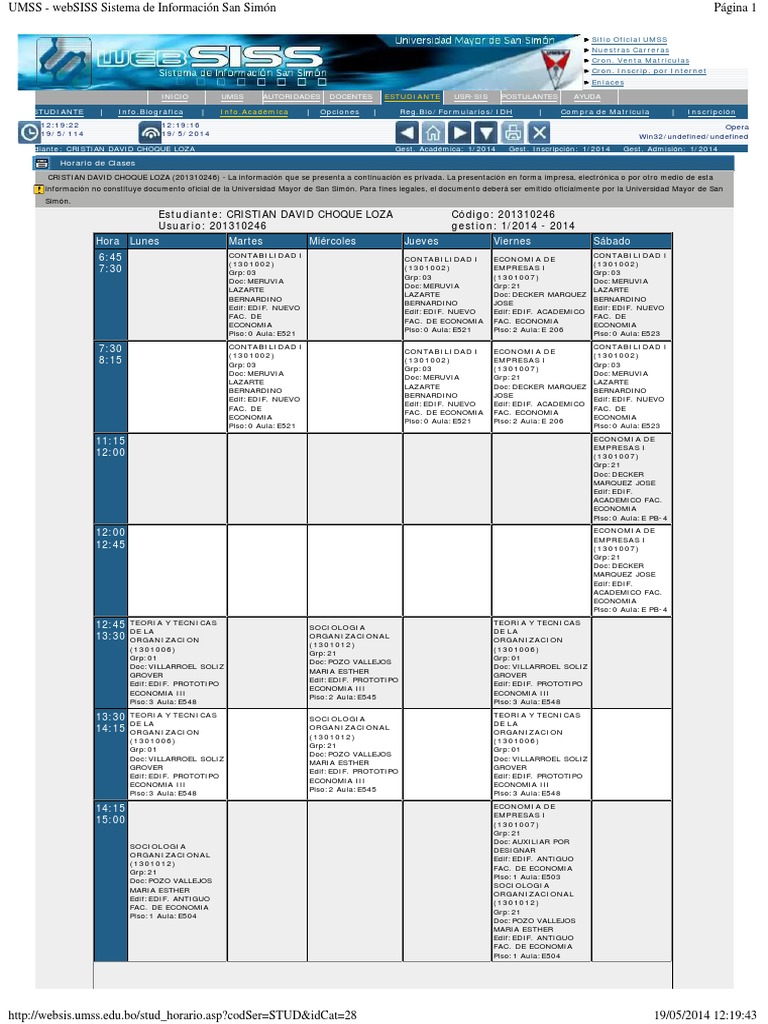 UMSS | PDF | Informática y tecnología de la información