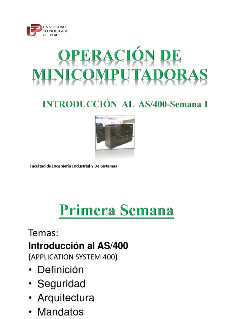 Introducción al AS/400 y su funcionamiento | PDF | Ibm System I ...
