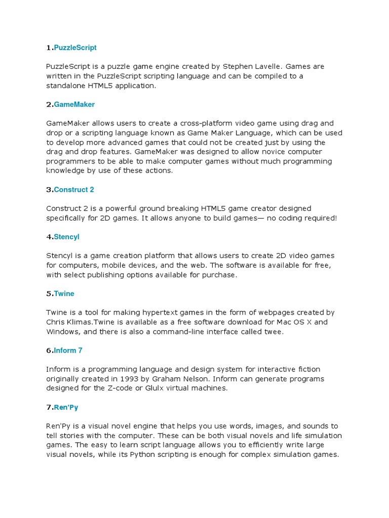 Puzzlescript PDF Scripting Language Blender (Software)