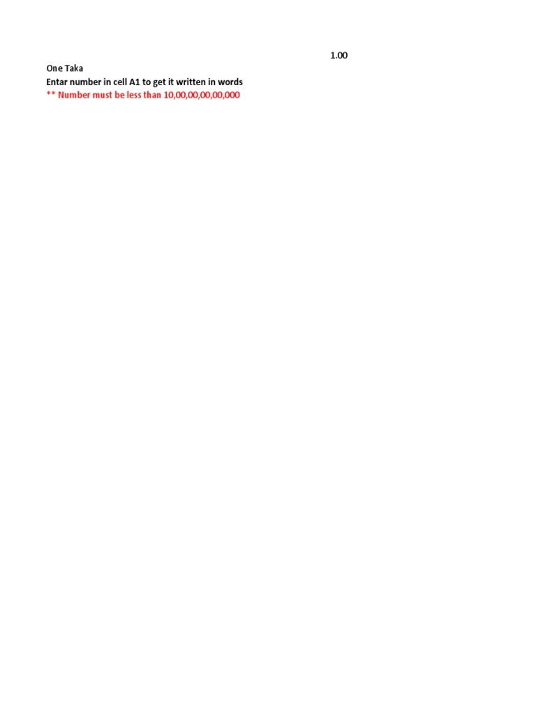 Numbers to Words Converter Guide | PDF