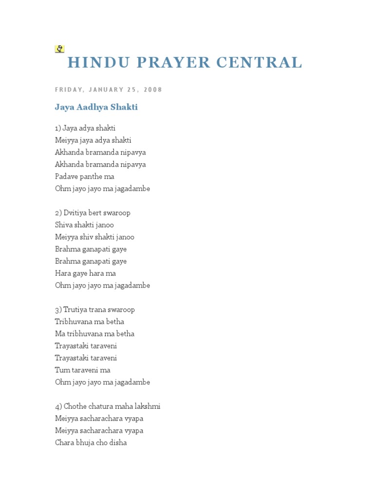 Hindu Prayer Central | PDF | Religious Philosophical Concepts ...