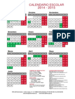 Calendario Escolar 2014-15