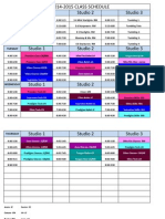 2014-2015 Class Schedule Final