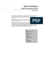 Macro Scheduler Manual