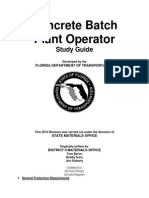 Concrete Batch Plant Operator Study Guide FDOT