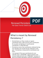 Renewal Persistency