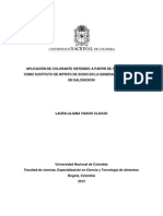 Aplicación de Colorante Obtenido A Partir de Hemoglobina Como Sustituto de Nitrito de Sodio en La Generacion de Color en Salchichon