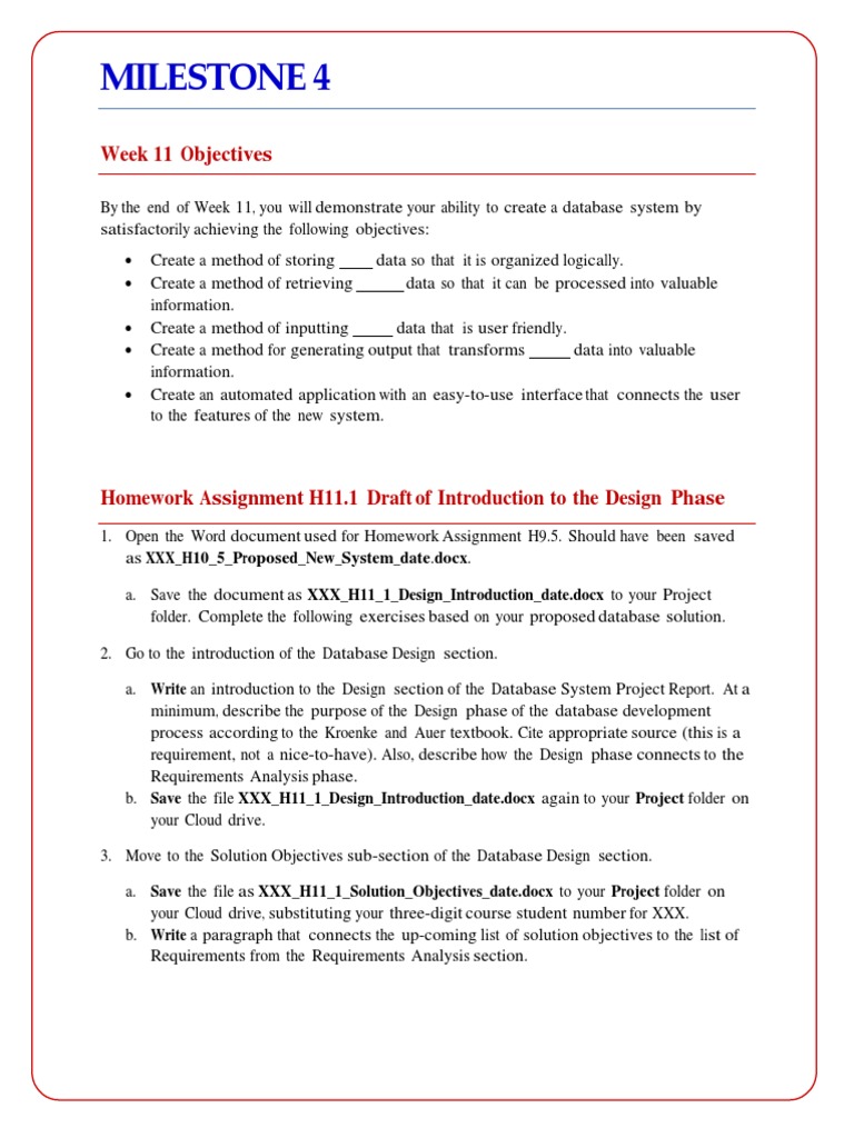 Database Design Project Guide | PDF | Information Retrieval | Databases