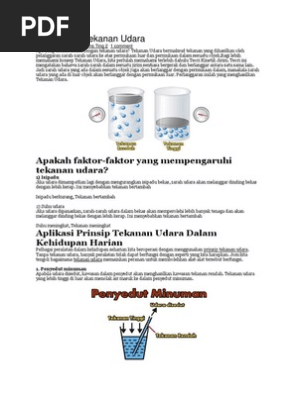 Aplikasi Prinsip Tekanan Udara Dalam Kehidupan Harian Pdf