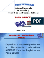Sistema Integrado de Gestión y Control de las Finanzas Públicas Pago Directo