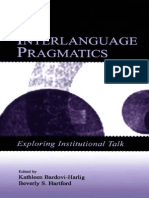 Interlanguage Pragmatics Bardovi-Harlig&Hartford LB