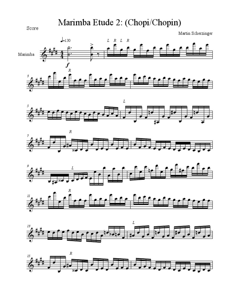 Marimba Etude 2 Chopi Chopin PDF PDF Musique classique Formes