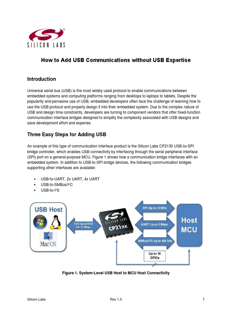 Adding Usb to Embedded Systems Device Driver Usb