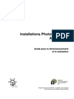 Guide Pour Le Dimensionnement Et La Réalisation - Installations Photovoltaïques Autonomes