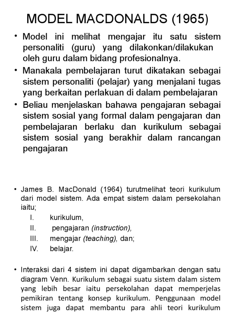 Model Macdonalds | PDF