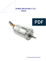 DC Motor With Encoder Manual (1.1 W)