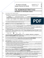 Prova 15 - Agente Administrativo - Com Gabarito 1 - Azul