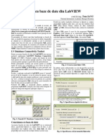 Lucrul cu baze de date din LabVIEW