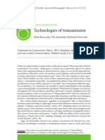 Technologies of Transmission