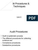 Audit Procedures & Techniques 