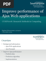 Improve Performance of Ajax Web Applications: COMP6008: Research Methods in Computing