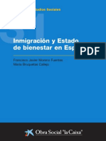 Volumen 31 de La Coleccion de Estudios Sociales i Inmigracion y Estado de Bienestar en Espana i