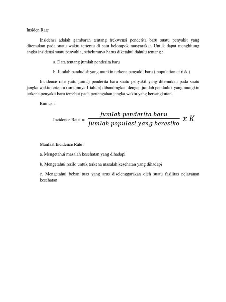 Insiden Rate