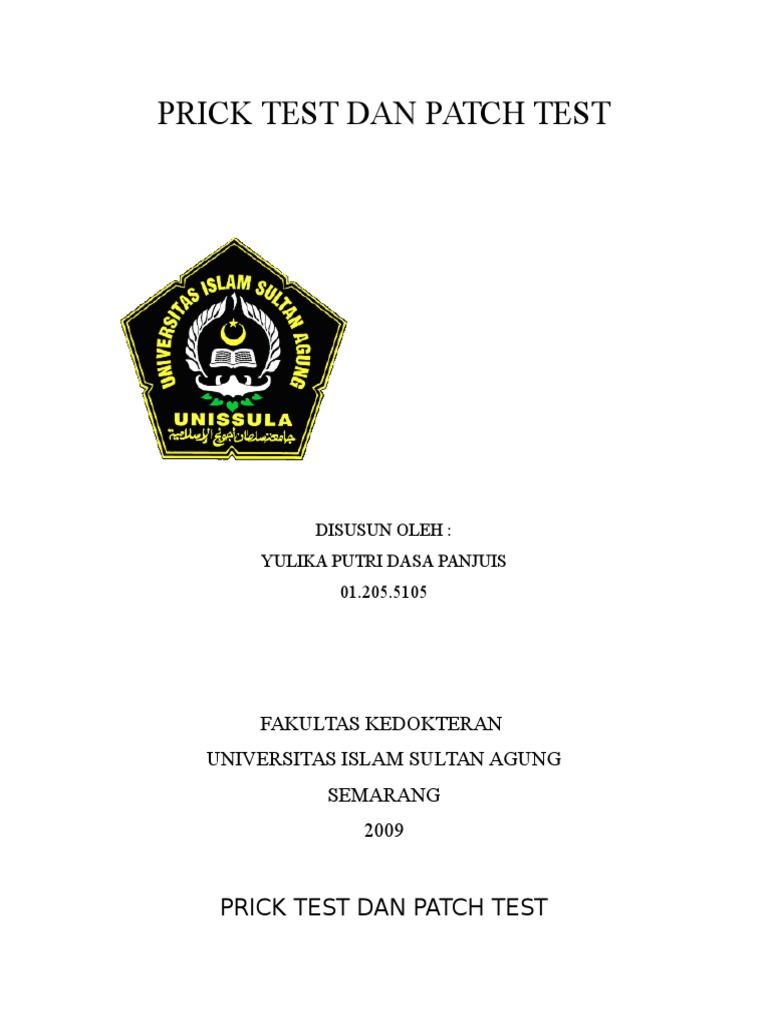 Perbandingan Prick Test dan Patch Test | PDF