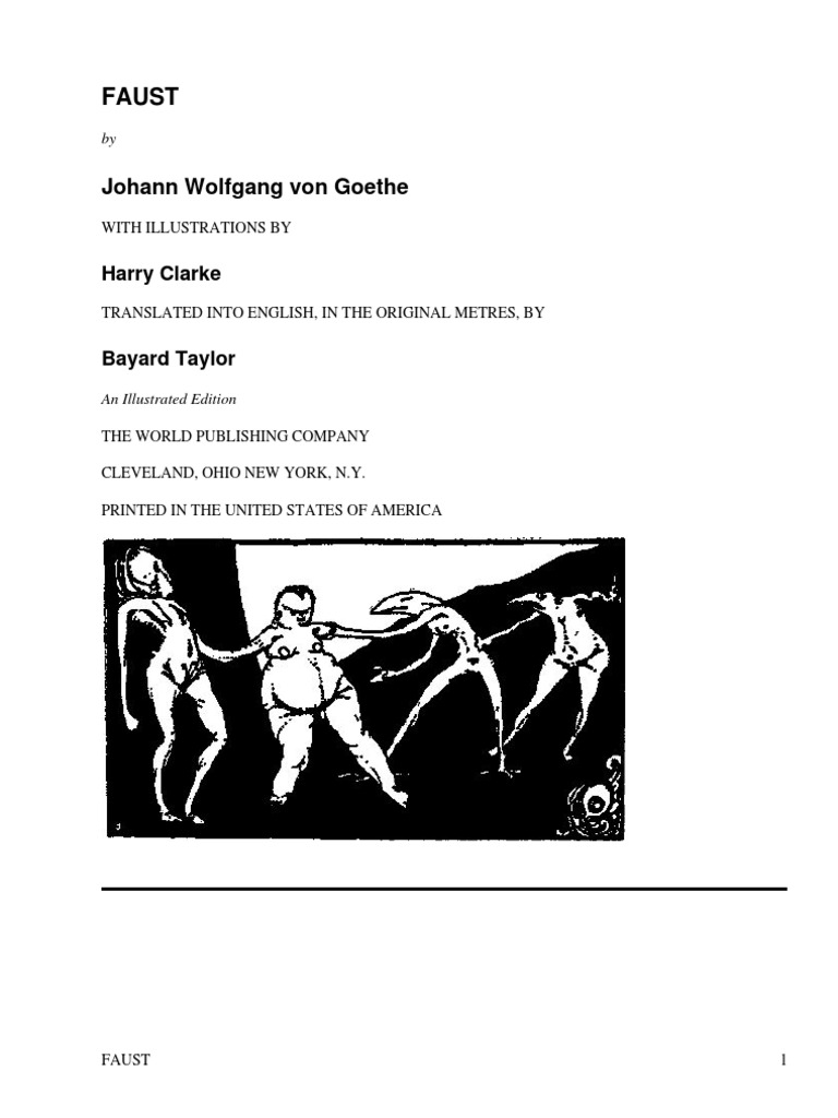 Illustrated English Translation of Faust | PDF | Goethe's Faust | Poetry