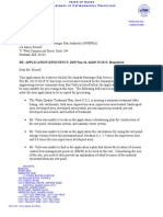 DEP SWPA Deficiency Letter