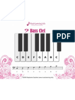 Piano Teaching and Learning Aid - Learning To Read The Bass Clef