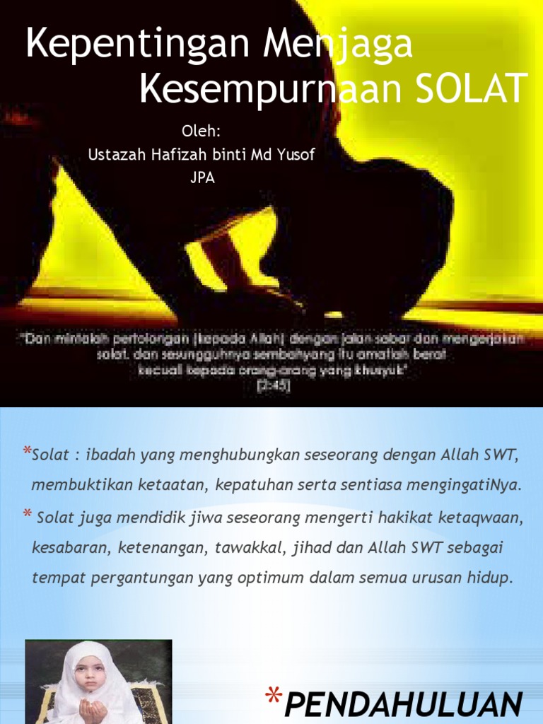 Kepentingan Solat dalam Kehidupan | PDF