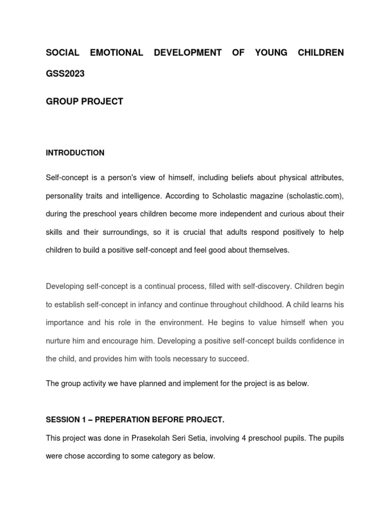 Social Emotional Development in Preschoolers | PDF | Self-Improvement ...