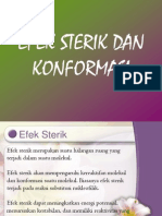 Kelompok 2 KOF Efek Sterik Dan Konformasi