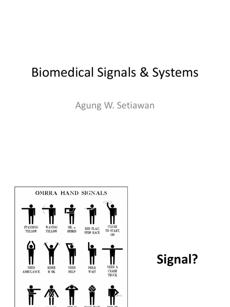 Biomedical Signals in Engineering | PDF | Signal (Electrical ...