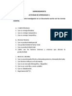 Actividad 2 Competitividad, Productividad y Microeconomia