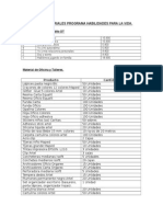 Lista de Materiales 2014 HPV