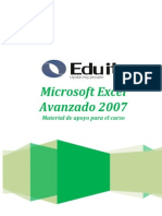 Excel Avanzado 2007: Material de apoyo para el curso