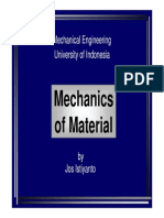 Mechanics of Material: Mechanical Engineering University of Indonesia