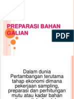 Preparasi Bahan Galian