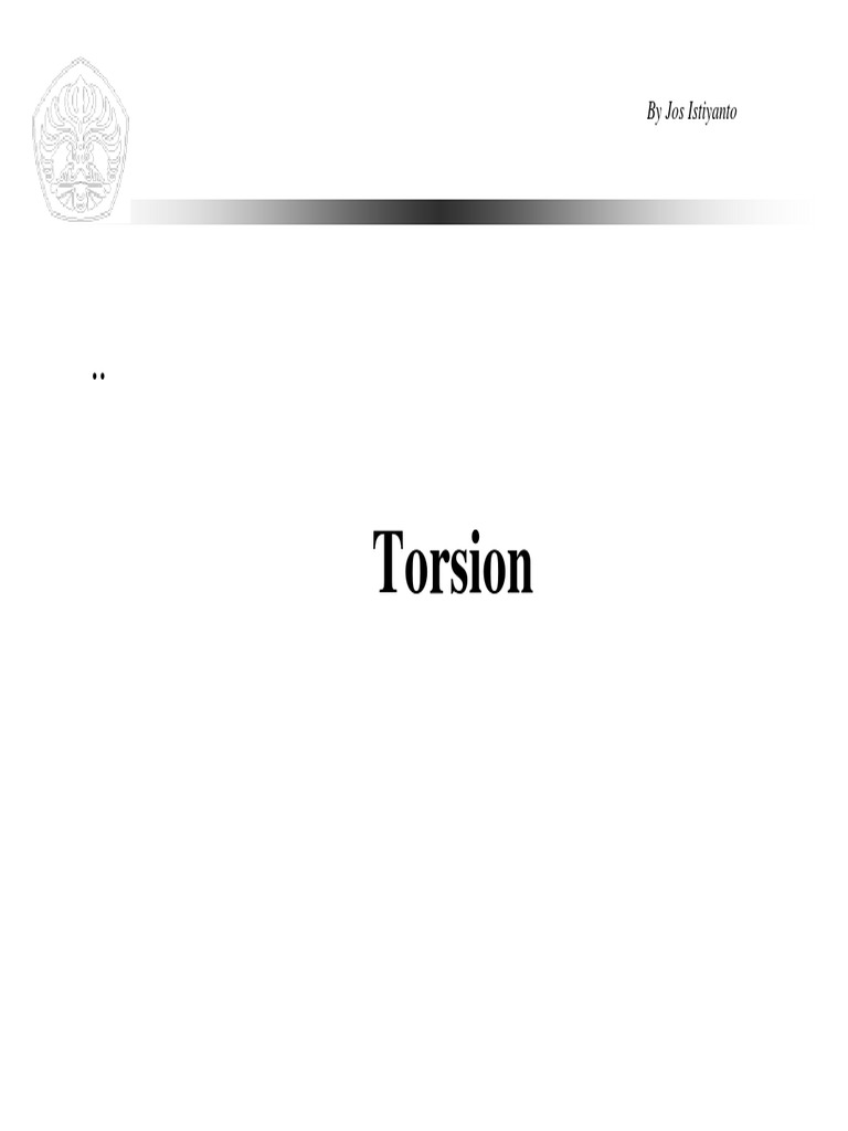 Torsion Analysis and Examples | PDF | Science & Mathematics
