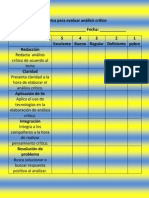 Rbrica para Evaluar Anlisis Crtico