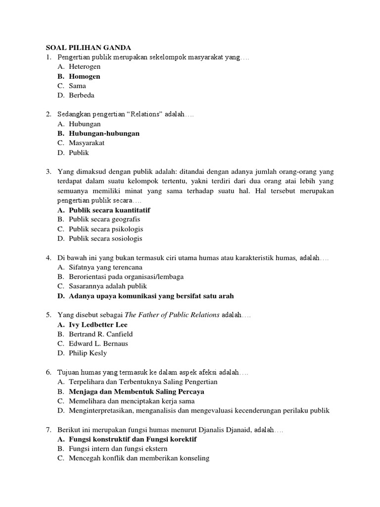 Contoh Soal Problem Solving Organisasi Studi Indonesia