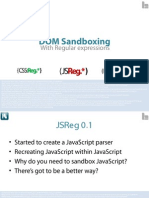 DOM Sandboxing With Regular Expressions